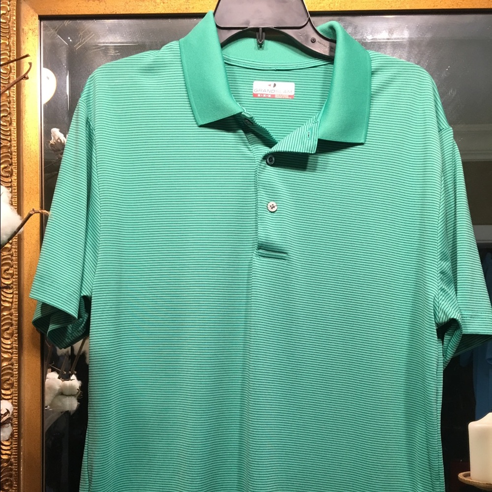 Men’s Green Grand Slam Medium Golf shirt